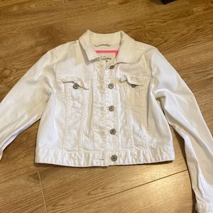 White jean jacket